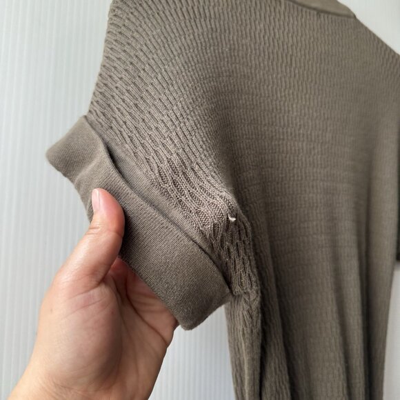 Banana Republic Olive Green Sz S Belted Button Front Cardigan Sweater Women’s - Picture 9 of 14